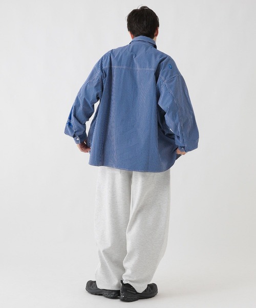 George's シャツ エルボーパッチチェツクシャツ メンズ レディース