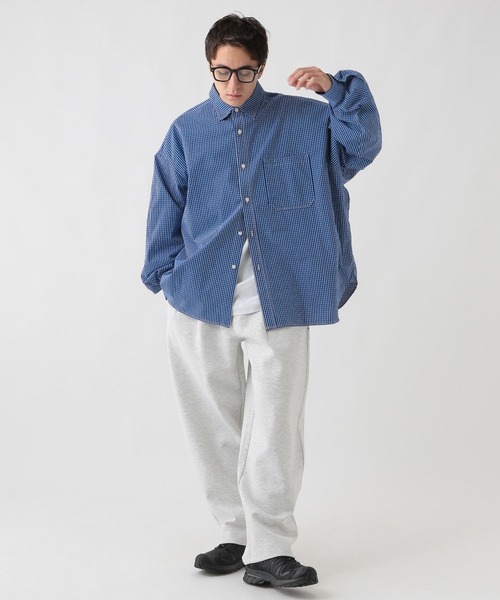 George's シャツ エルボーパッチチェツクシャツ メンズ レディース