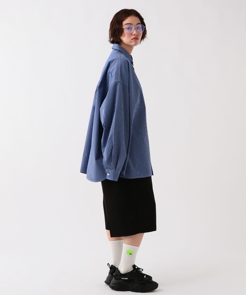 George's シャツ エルボーパッチチェツクシャツ メンズ レディース