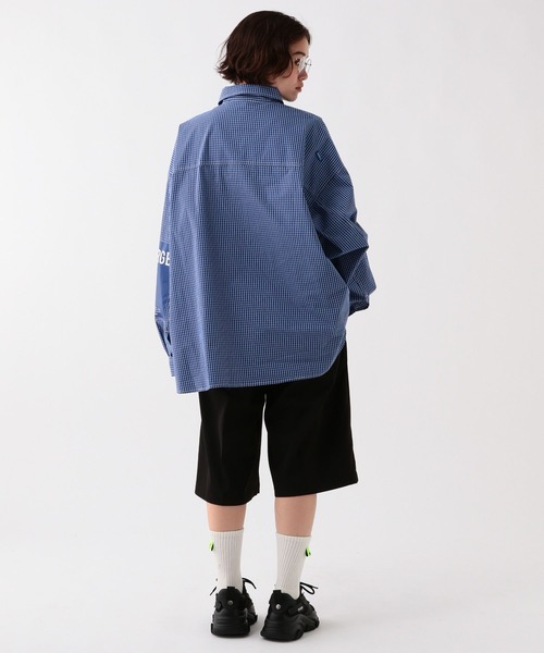 George's シャツ エルボーパッチチェツクシャツ メンズ レディース