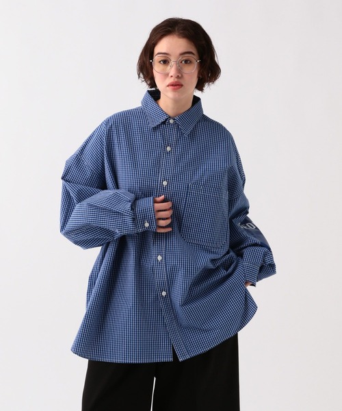 George's シャツ エルボーパッチチェツクシャツ メンズ レディース