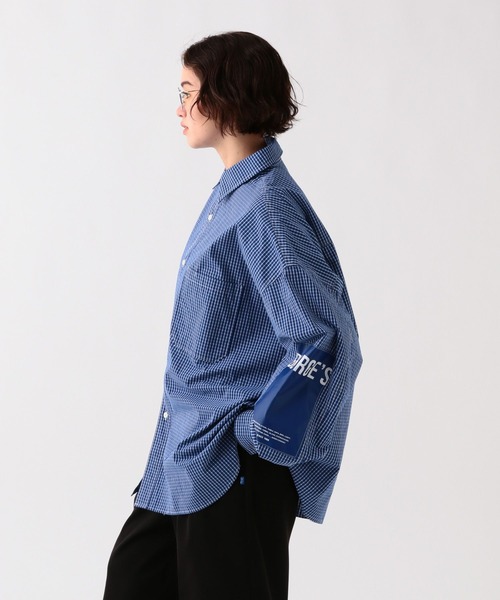 George's シャツ エルボーパッチチェツクシャツ メンズ レディース