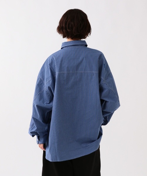 George's シャツ エルボーパッチチェツクシャツ メンズ レディース