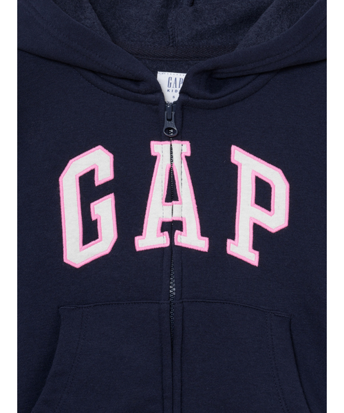 GAP（ギャップ） パーカー リラックスフィット GAPロゴ ジップアップ