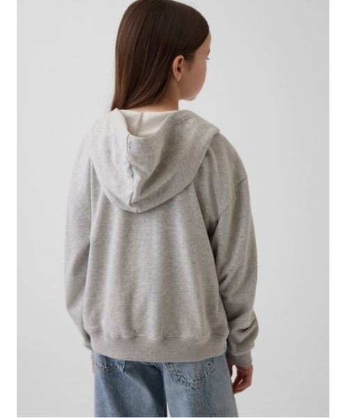 GAP（ギャップ） パーカー 裏起毛 リラックスフィット GAPロゴ ジップ