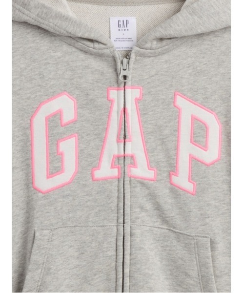 GAP（ギャップ） パーカー 裏起毛 リラックスフィット GAPロゴ ジップ