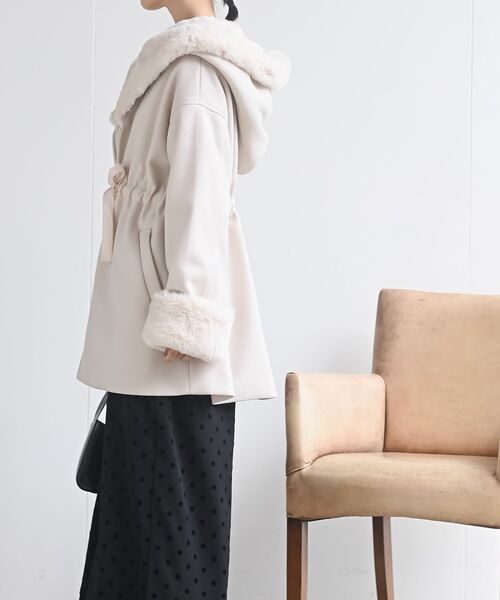 「rps」 コート フリー グレイッシュベージュ レディース_画像5