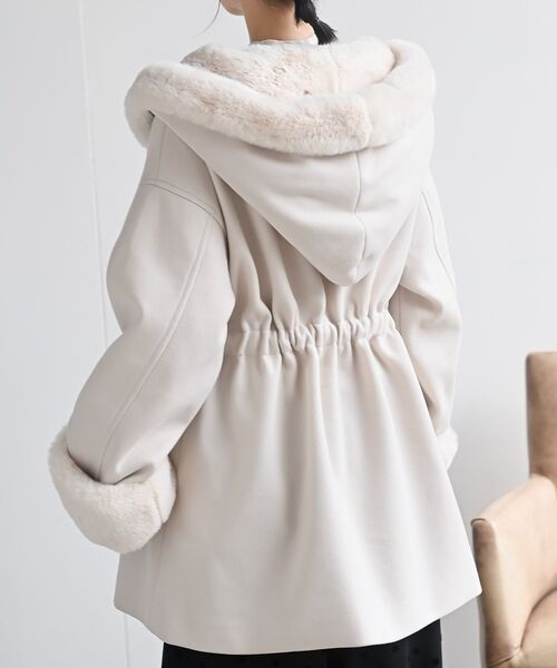 「rps」 コート フリー グレイッシュベージュ レディース_画像8