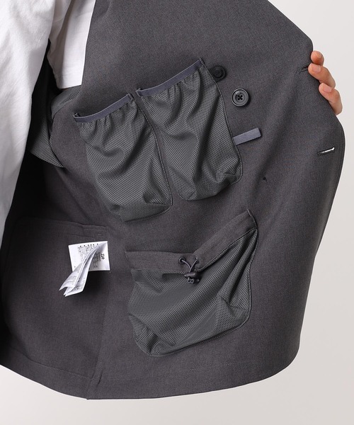 ブルゾン アウター TECH DOUBLE-BREASTED JACKET BJ-52026 メンズの画像