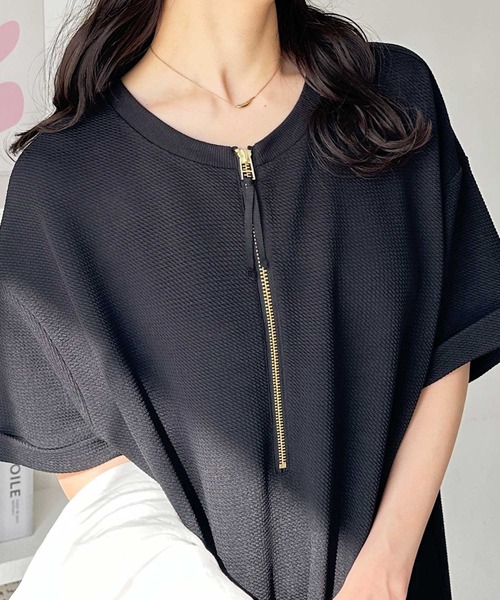 「GeeRA」 半袖ワンピース X-LARGE ブラック レディース_画像3