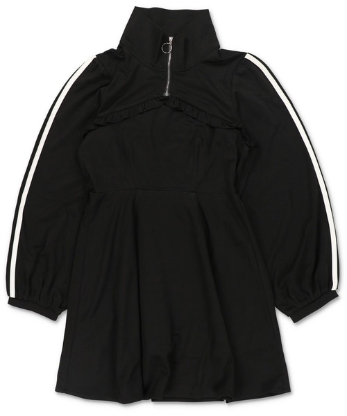 「SPINNS」 長袖ワンピース ONESIZE ブラック レディース_画像6