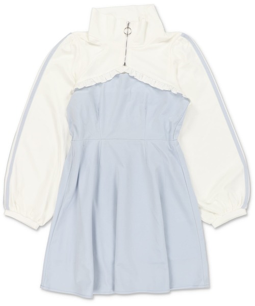 「SPINNS」 長袖ワンピース ONESIZE ブラック レディース_画像9