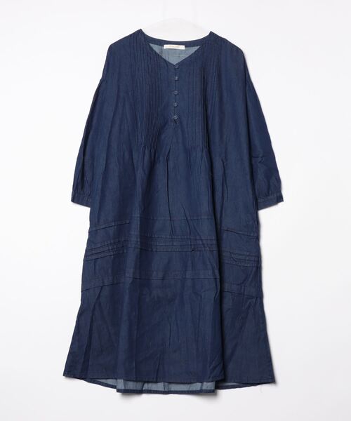 「Dream garden」 長袖ワンピース FREE ブルー レディース_画像8