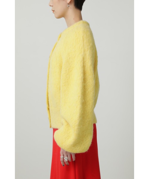 「CREOLME」 ニットカーディガン ONE SIZE イエロー レディース_画像6