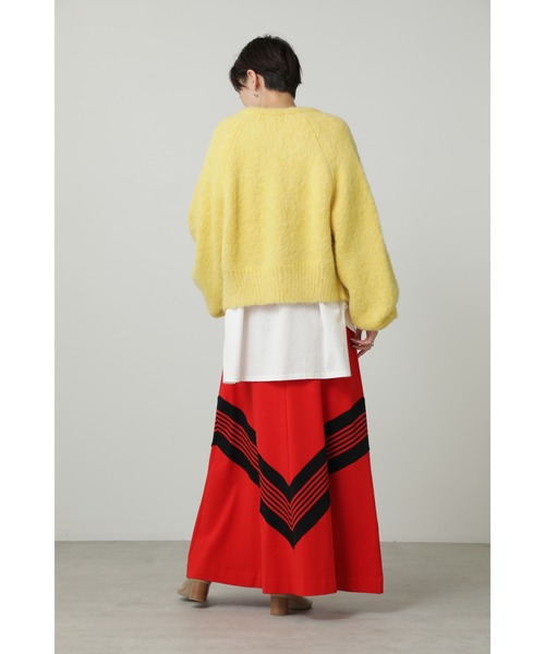 「CREOLME」 ニットカーディガン ONE SIZE イエロー レディース_画像7