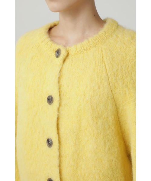「CREOLME」 ニットカーディガン ONE SIZE イエロー レディース_画像8