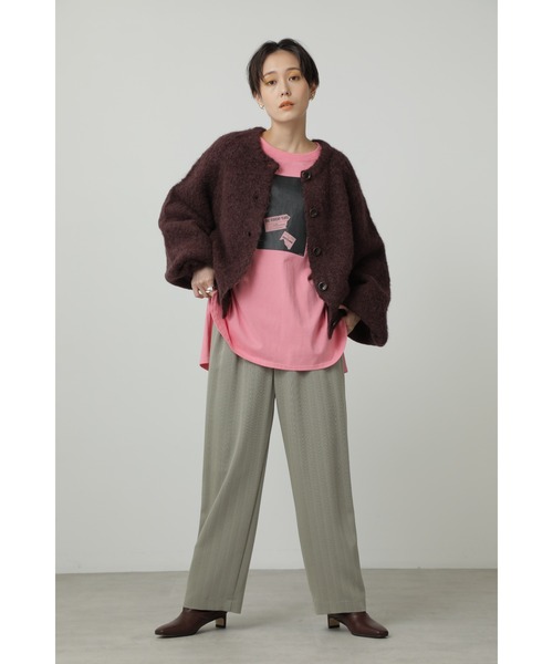 「CREOLME」 ニットカーディガン ONE SIZE イエロー レディース_画像9