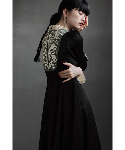 「etoll.」 長袖ワンピース S ブラック レディースの画像