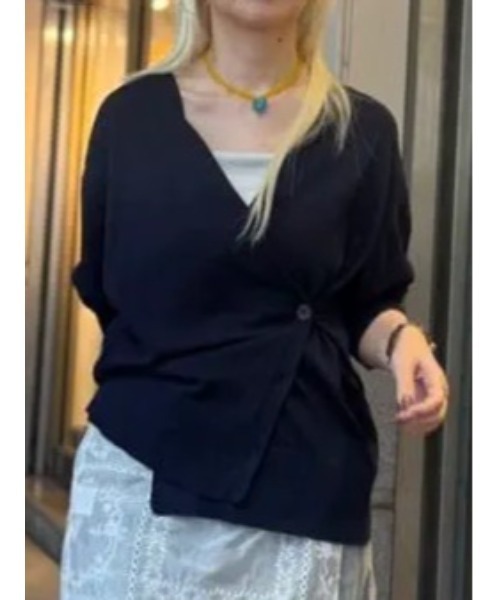 Te chichi（テチチ） カーディガン 2WAYカシュクールVネック