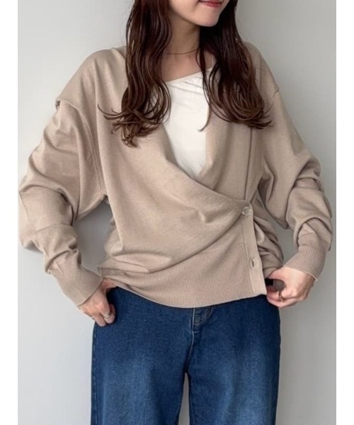 Te chichi（テチチ） カーディガン 2WAYカシュクールVネック