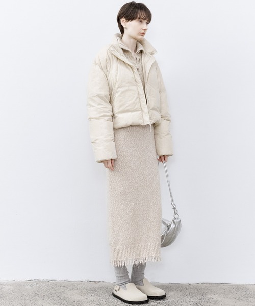 「tageechita」 ニットワンピース M ライトベージュ レディース_画像4