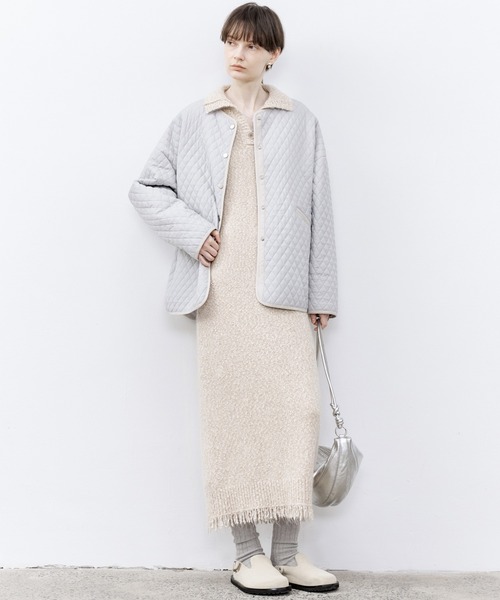 「tageechita」 ニットワンピース M ライトベージュ レディース_画像8