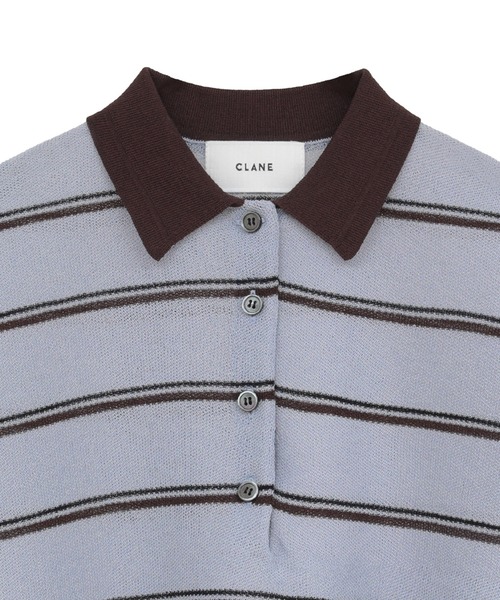 CLANE（クラネ） ニット セーター 「CLANE/クラネ」SPONGY SHEER POLO