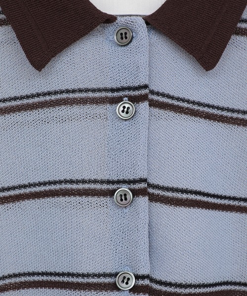 CLANE（クラネ） ニット セーター 「CLANE/クラネ」SPONGY SHEER POLO