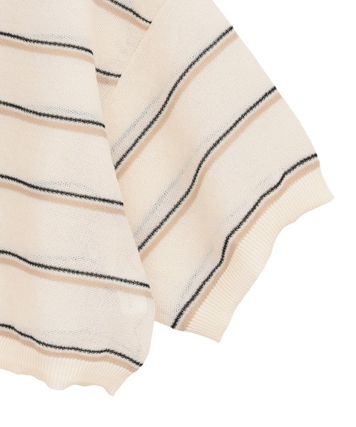CLANE（クラネ） ニット セーター 「CLANE/クラネ」SPONGY SHEER POLO