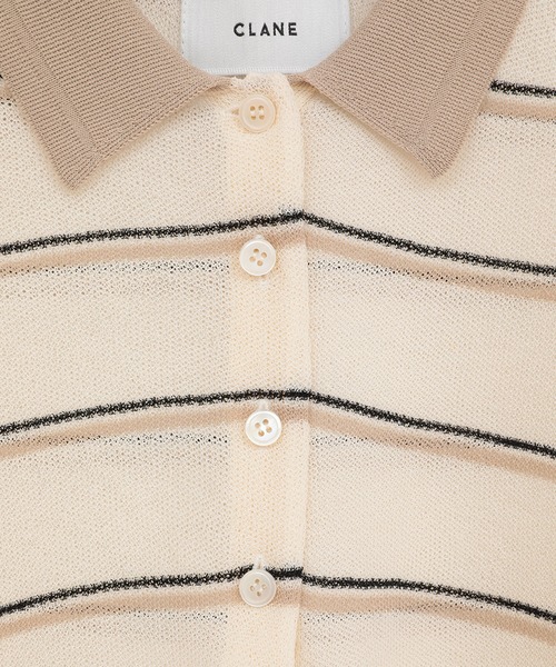 CLANE（クラネ） ニット セーター 「CLANE/クラネ」SPONGY SHEER POLO