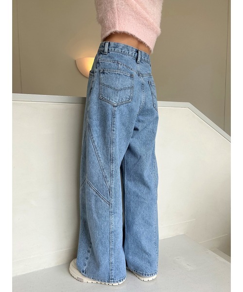 「SNIDEL」 デニムパンツ 0 ライトブルー レディース_6