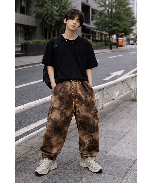 Bling Leads パンツ 「Bls」 「ZM」「Bling Leads」タイダイ柄