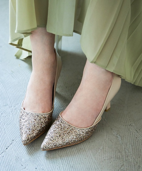 「niana」 パンプス 38(24) シルバー レディース_画像5