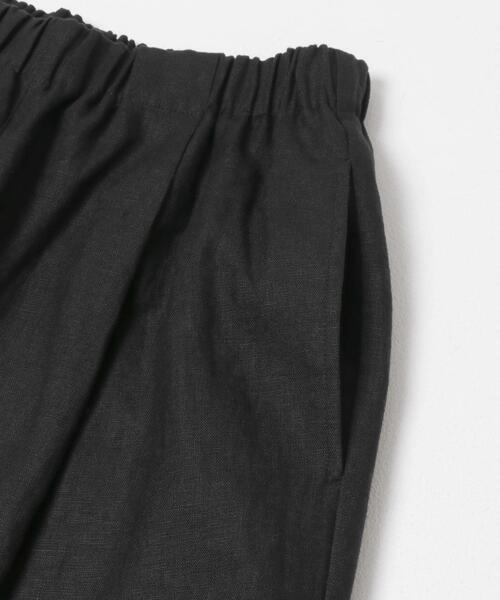 パンツ リネンストレートイージーパンツ レディースの画像