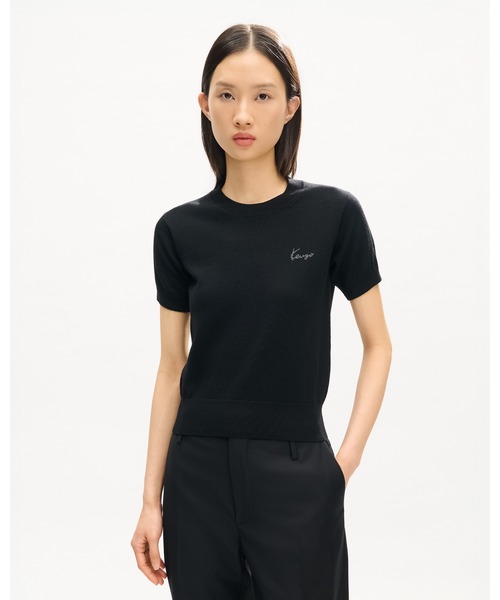 'KENZO Signature' トップス イン メリノ ウール レディースの画像