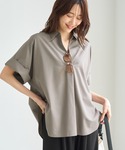 uvカット ブラウス シャツ スキッパーシャツ...の詳細画像4