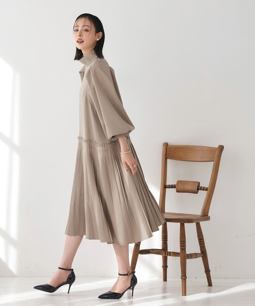 「RUIRUE BOUTIQUE」 半袖ワンピース 3L ブラック レディース_画像9