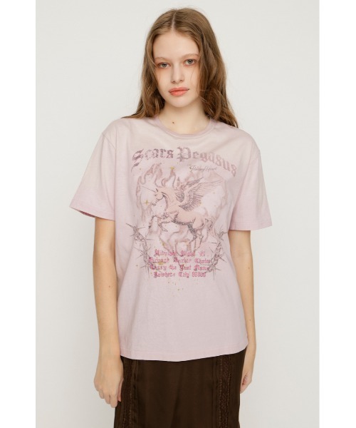  ロシア限定 ヴィンテージ ヌードプリントTシャツ ピンク L 希少 SLY（スライ） tシャツ 半袖 VINTAGE LIKE HORSE PRINT T/SH