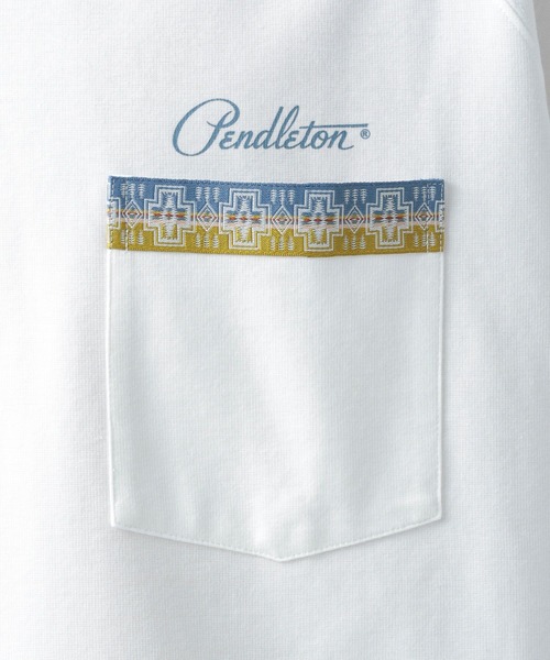 「PENDLETON」 半袖Tシャツ MEDIUM グレー系その他 メンズ_画像4