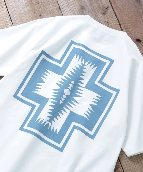 「PENDLETON」 半袖Tシャツ MEDIUM グレー系その他 メンズ_画像6