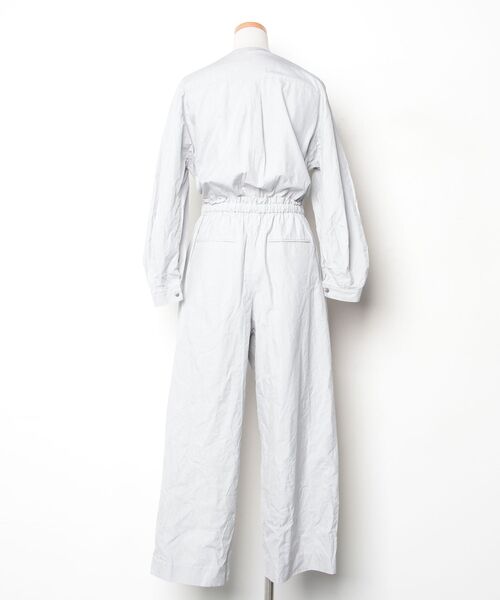 美品✨エブール オールインワン サロペット バンドカラー グレー ebure オールインワン 38 グレー レディース : ZOZOTOWN Yahoo!店