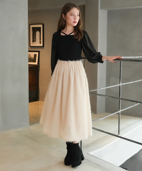 「ASTORIA ODIER」 半袖ニット MEDIUM ブラック レディース_画像2