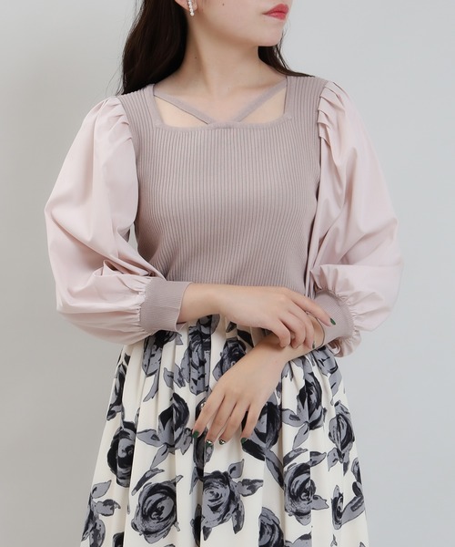 「ASTORIA ODIER」 半袖ニット MEDIUM ブラック レディース_画像8
