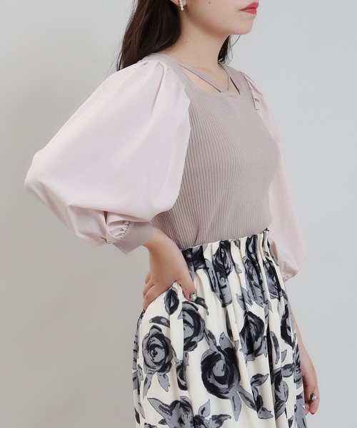 「ASTORIA ODIER」 半袖ニット MEDIUM ブラック レディース_画像9