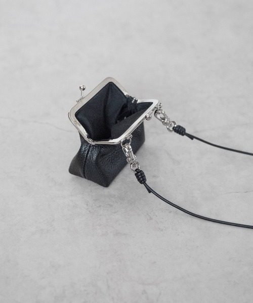 SALE♡２way がま口ポーチつきお財布ショルダー＊ストライプ＊ SENTI（センティ） ポーチ ”GAMAGUCHI”SHOULDER STRAP がま口