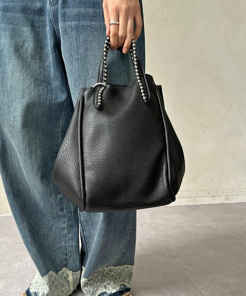 DouDou（ドゥドゥ） トートバッグ ミニショルダー付ボールチェーン2way 