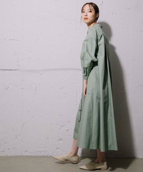 「MARECHAL TERRE」 長袖ワンピース 2 ホワイト レディース_画像3