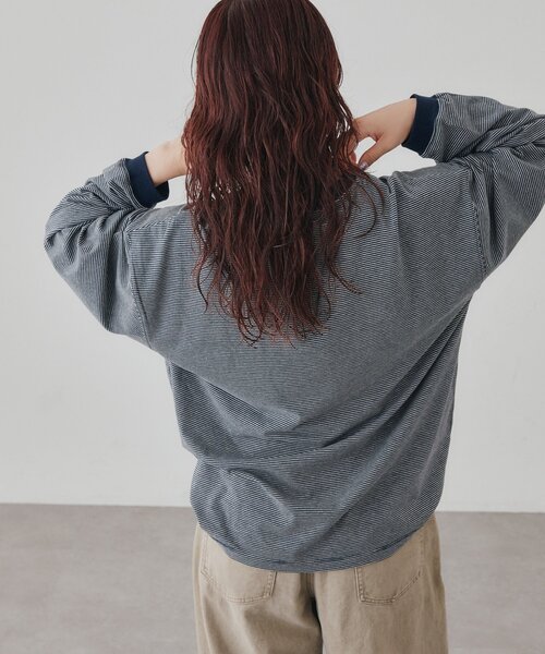 Discoat（ディスコート） tシャツ 「Enlude」ボーダーロンT「ユニ