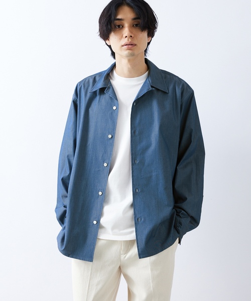 「417 EDIFICE」 長袖シャツ LARGE ネイビー メンズ_画像2