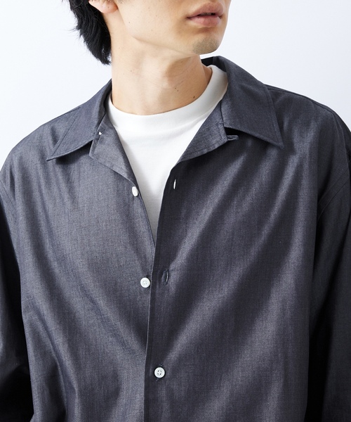 「417 EDIFICE」 長袖シャツ LARGE ネイビー メンズ_画像4